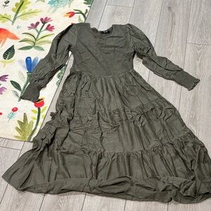 Olive Green Women's Dress